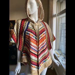 Embroidered Poncho